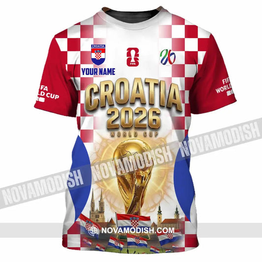 Unisex Shirt - Custom Croatia World Cup 2026 Shirt - T-Shirt / S - T-shirt