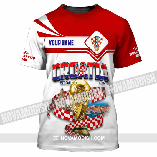 Unisex Shirt - Custom Croatia World Cup 2026 Shirt - T-Shirt / S - T-shirt