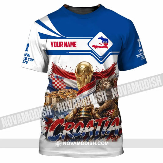 Unisex Shirt - Custom Croatia World Cup 2026 Shirt - T-Shirt / S - T-shirt
