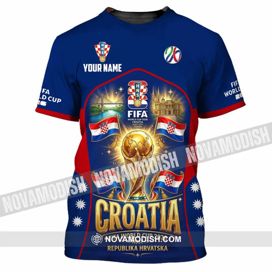 Unisex Shirt - Custom Croatia World Cup 2026 Shirt - T-Shirt / S - T-shirt