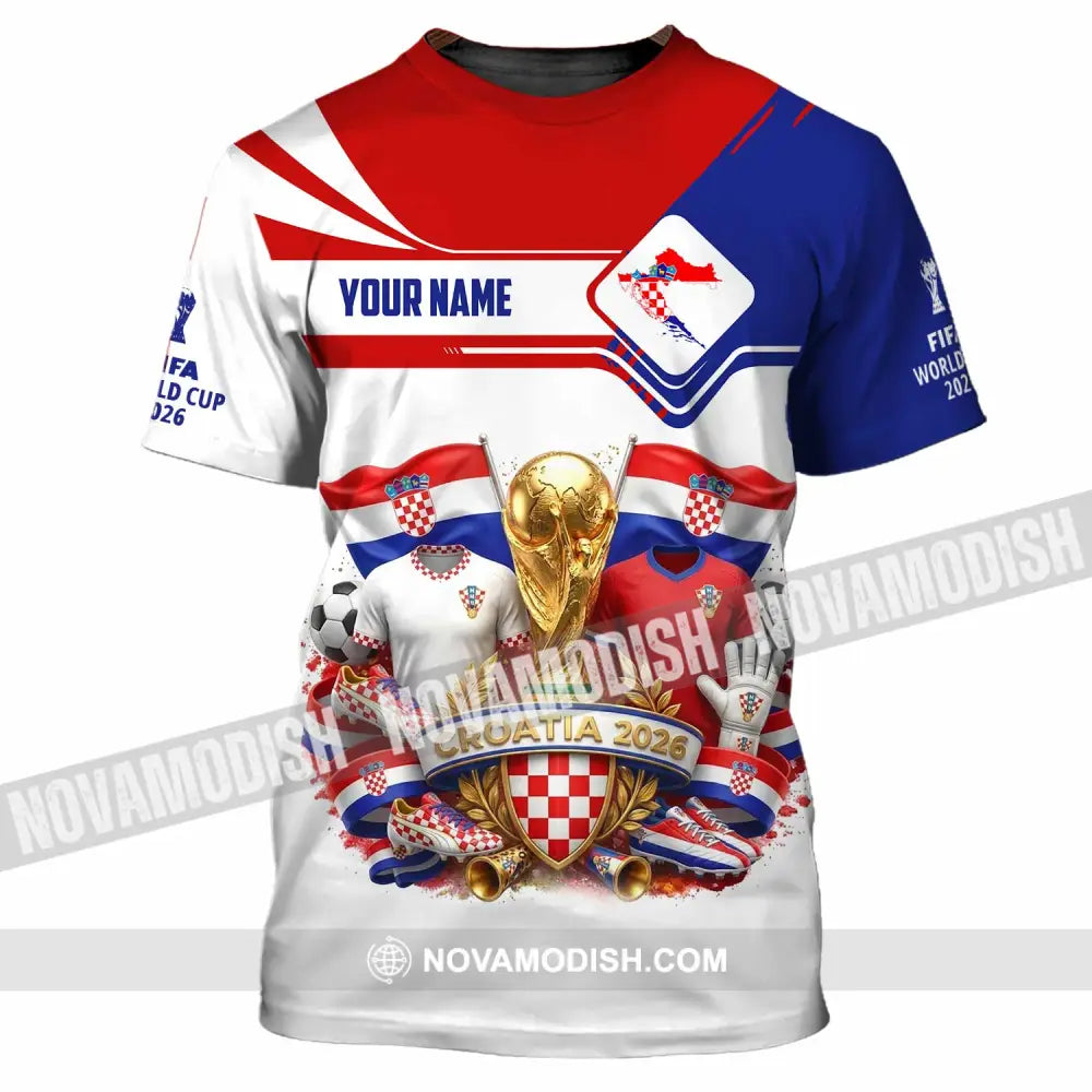 Unisex Shirt - Custom Croatia World Cup 2026 Shirt - T-Shirt / S - T-shirt