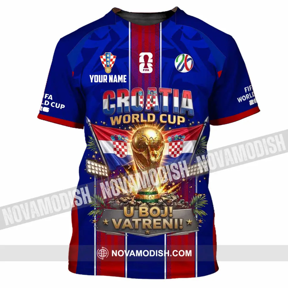 Unisex Shirt - Custom Croatia World Cup 2026 Shirt - T-Shirt / S - T-shirt