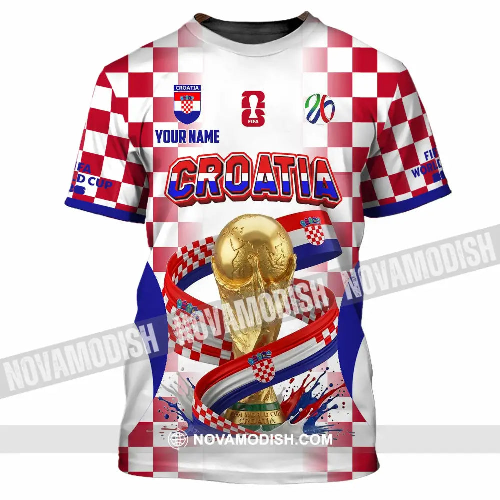 Unisex Shirt - Custom Croatia World Cup 2026 Shirt - T-Shirt / S - T-shirt