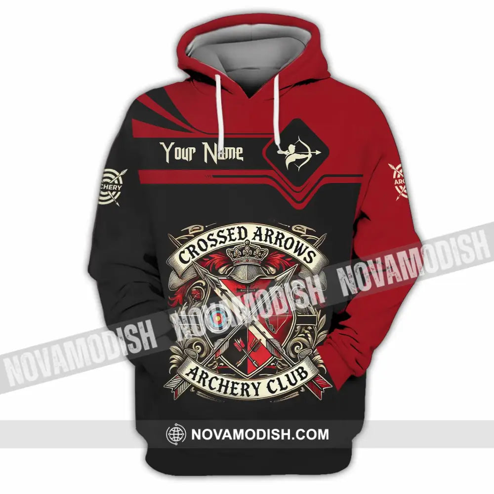 Unisex Shirt - Custom Crossed Arrows Archery Club Sport Shirt Hoodie / S T-shirt