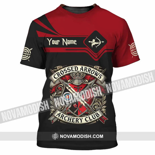 Unisex Shirt - Custom Crossed Arrows Archery Club Sport Shirt T-Shirt / S T-shirt