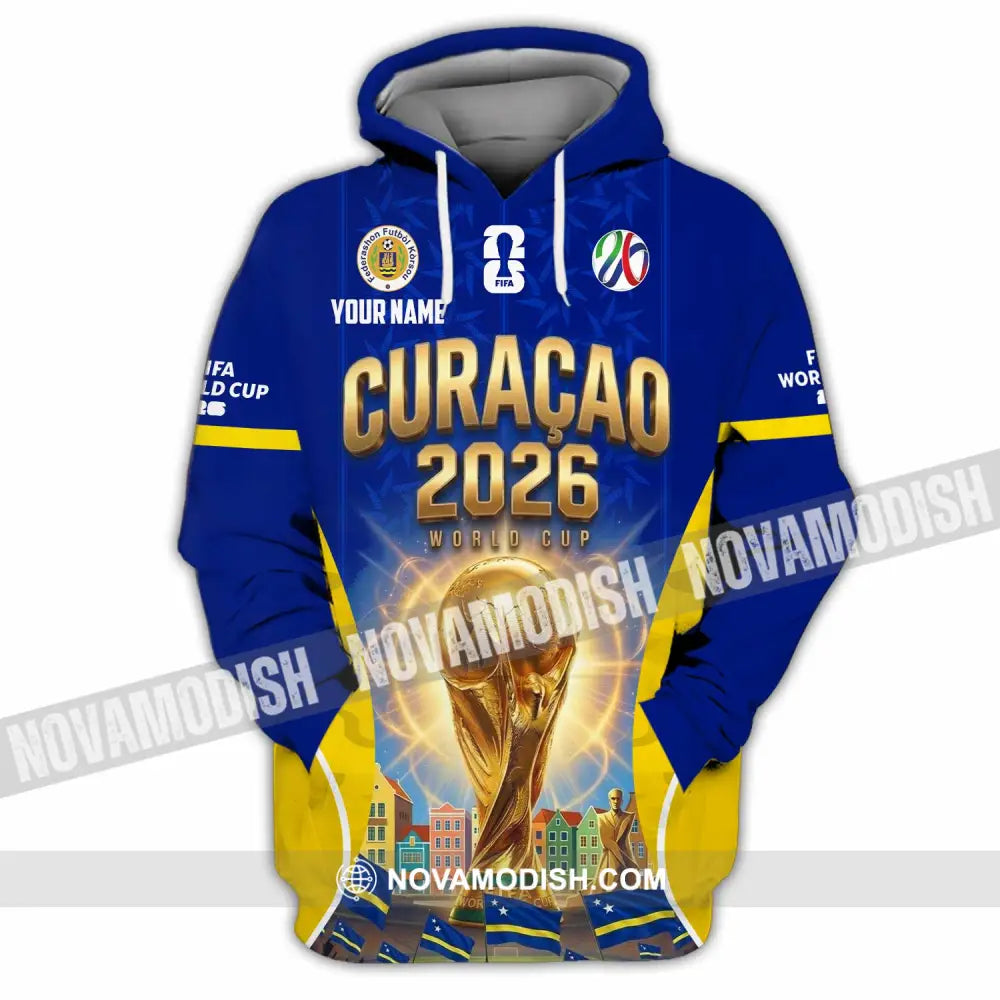 Unisex Shirt - Custom Curacao World Cup 2026 Shirt - Hoodie / S - T-shirt