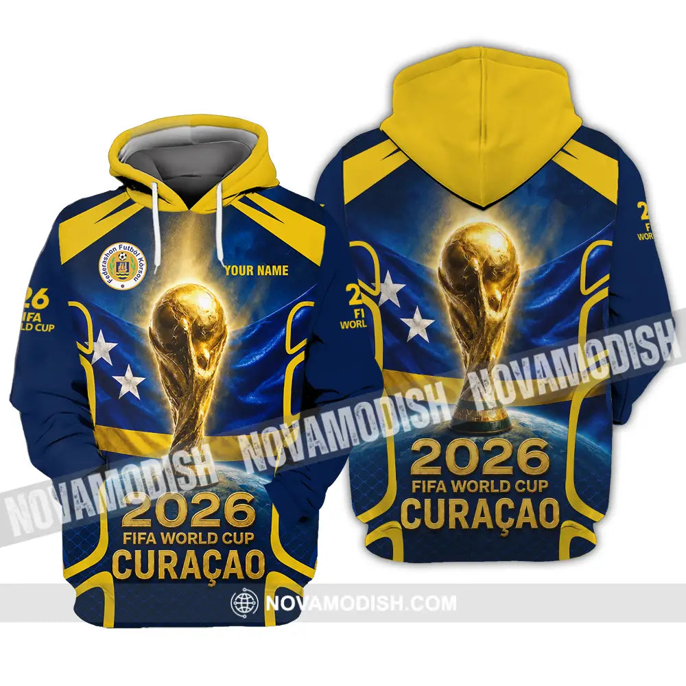 Unisex Shirt - Custom Curacao World Cup 2026 Shirt - Hoodie / S - T-shirt
