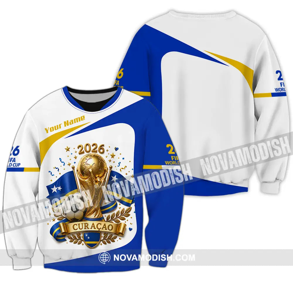 Unisex Shirt - Custom Curacao World Cup 2026 Shirt - Long Sleeve / S - T-shirt