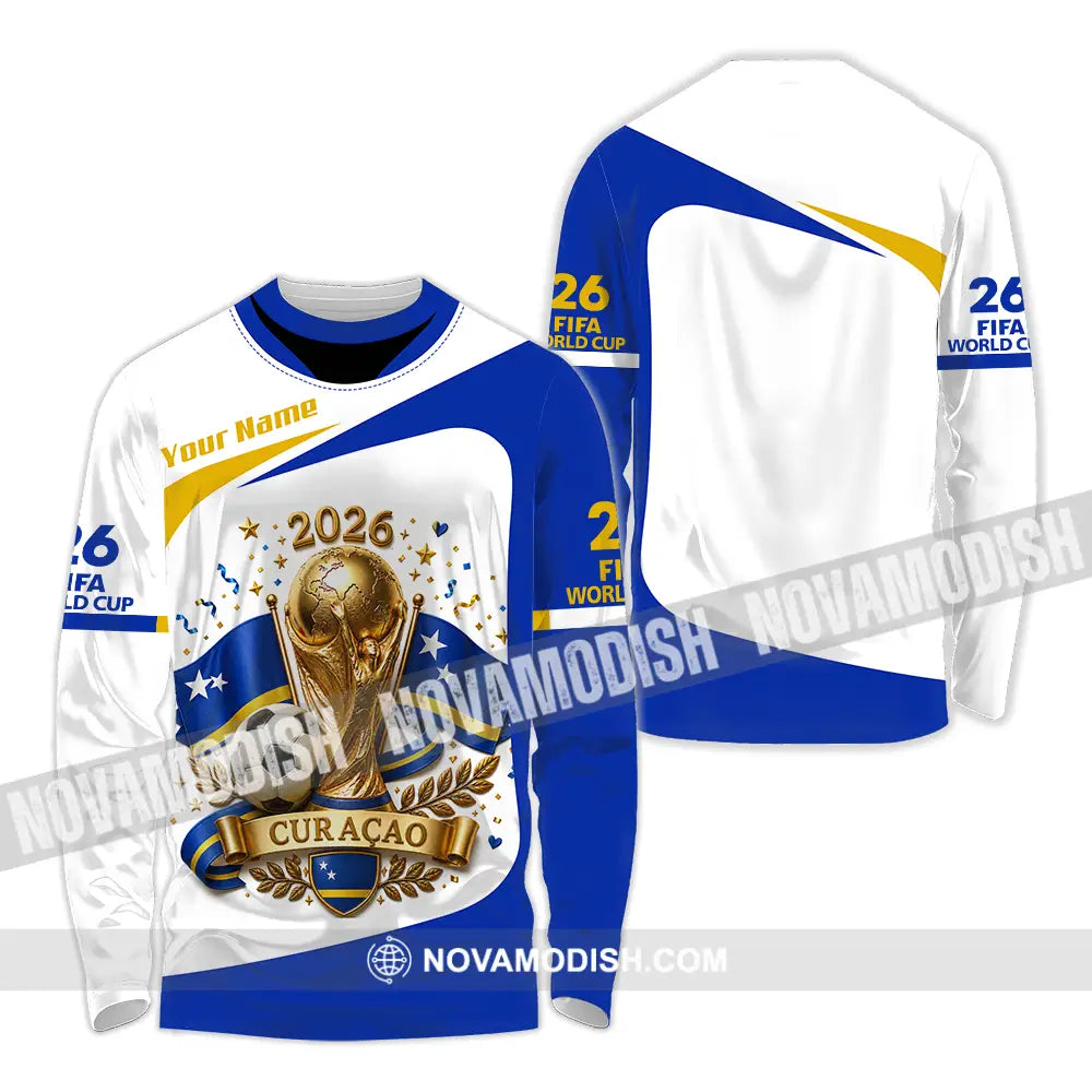Unisex Shirt - Custom Curacao World Cup 2026 Shirt - Long Sleeve Shirt / S - T-shirt