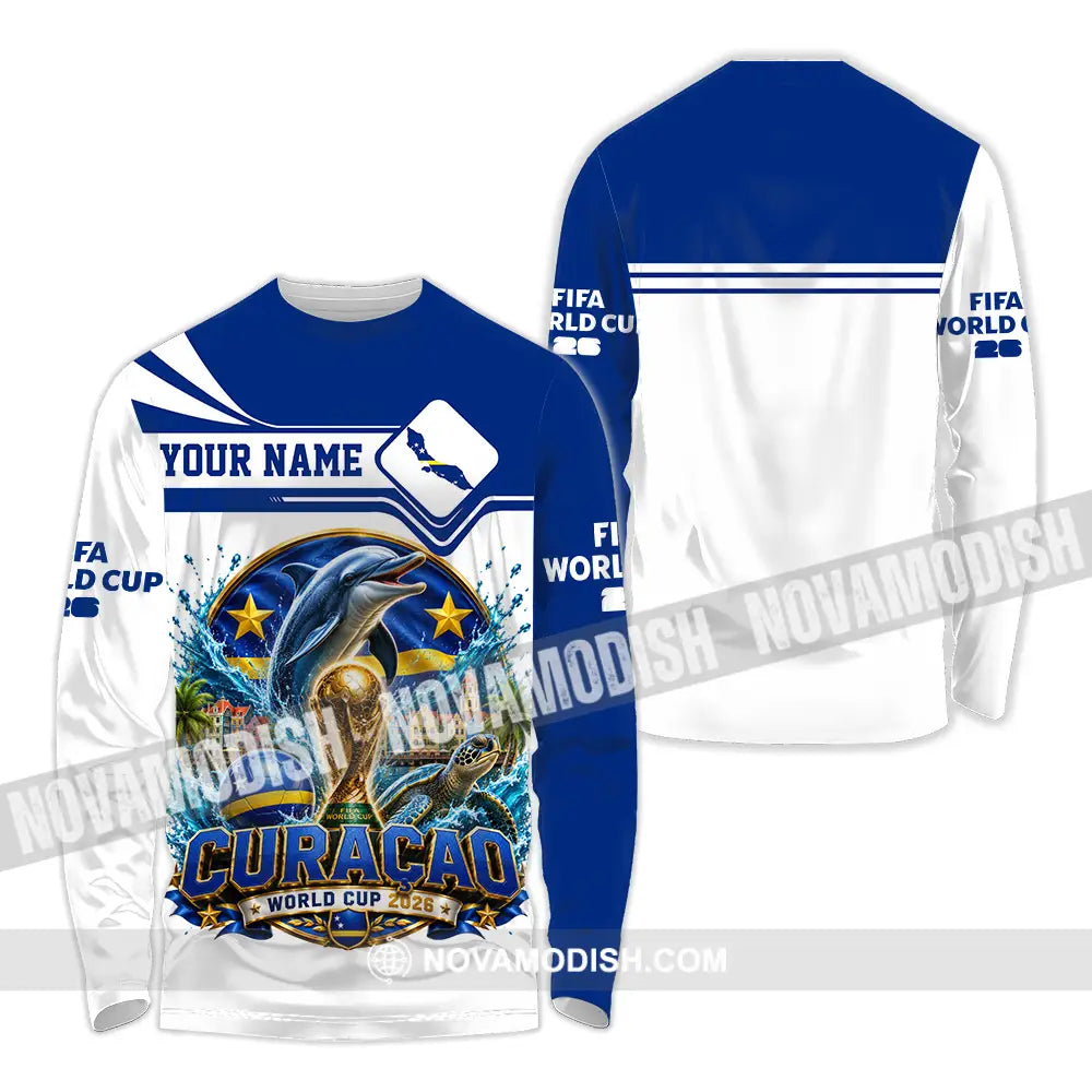 Unisex Shirt - Custom Curacao World Cup 2026 Shirt - Long Sleeve Shirt / S - T-shirt