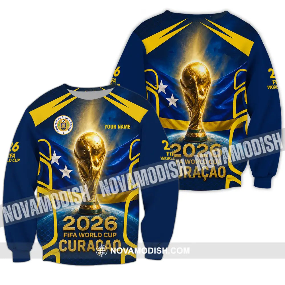 Unisex Shirt - Custom Curacao World Cup 2026 Shirt - Long Sleeve / S - T-shirt