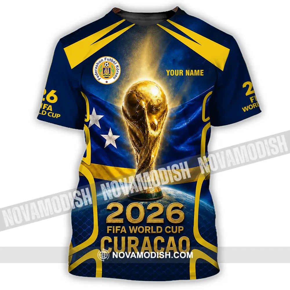 Unisex Shirt - Custom Curacao World Cup 2026 Shirt - T-Shirt / S - T-shirt