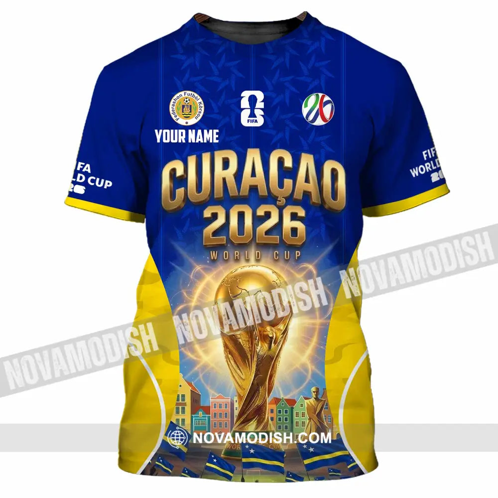 Unisex Shirt - Custom Curacao World Cup 2026 Shirt - T-Shirt / S - T-shirt