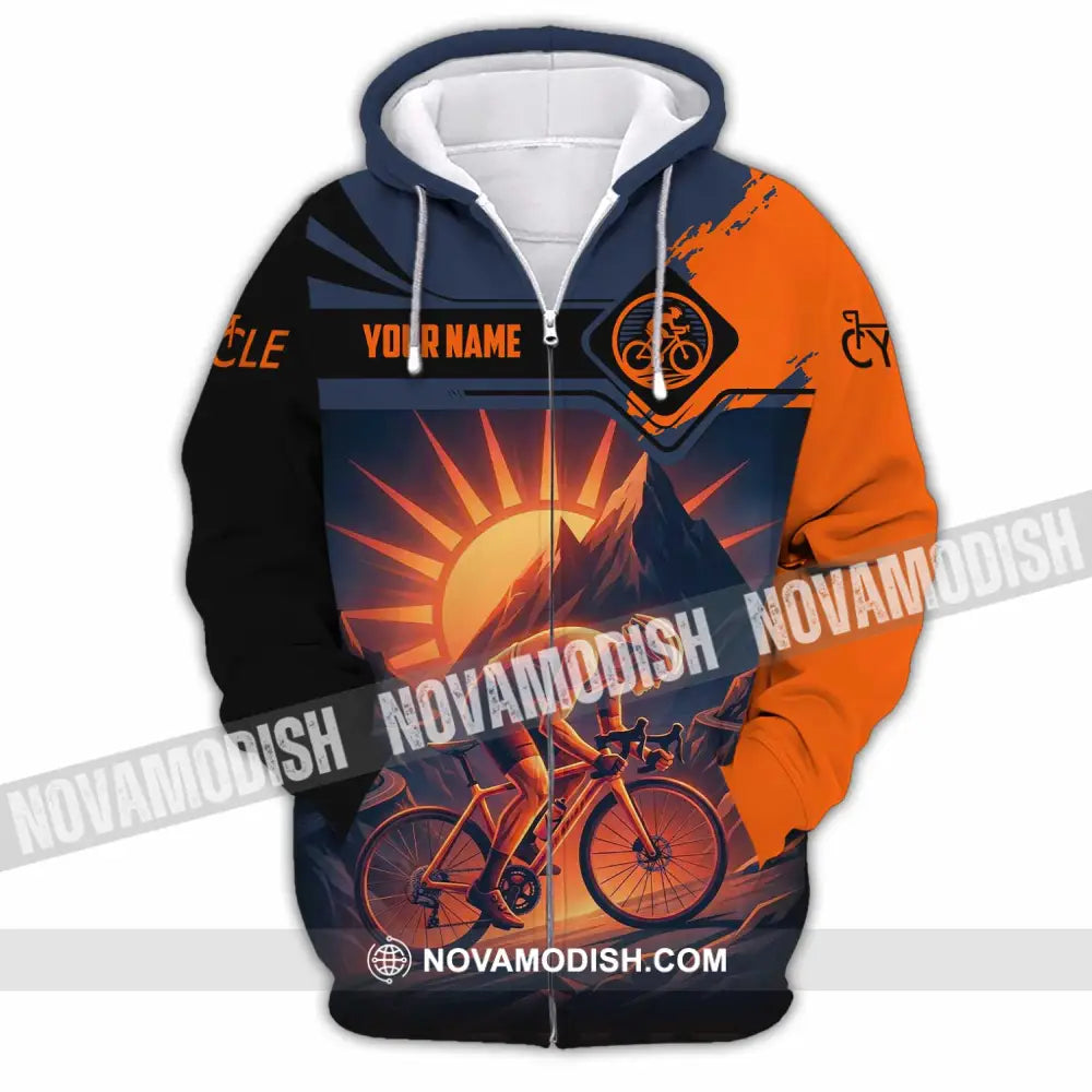 Unisex Shirt - Custom Cycle 3D Shirt Zipper Hoodie / S T-shirt