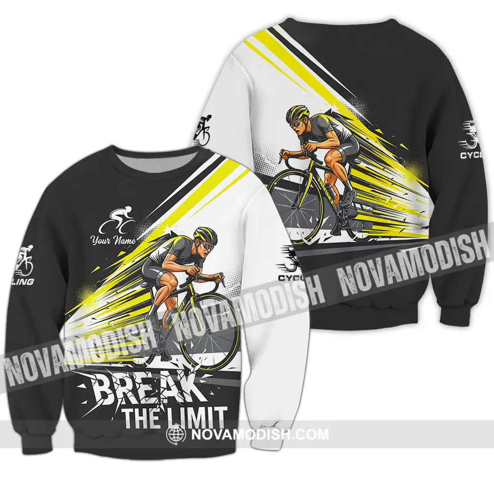 Unisex Shirt - Custom Cycling Break The Limit 3D Shirt - Long Sleeve / S - T-shirt