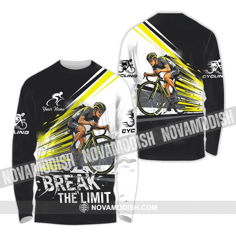 Unisex Shirt - Custom Cycling Break The Limit 3D Shirt - Long Sleeve Shirt / S - T-shirt