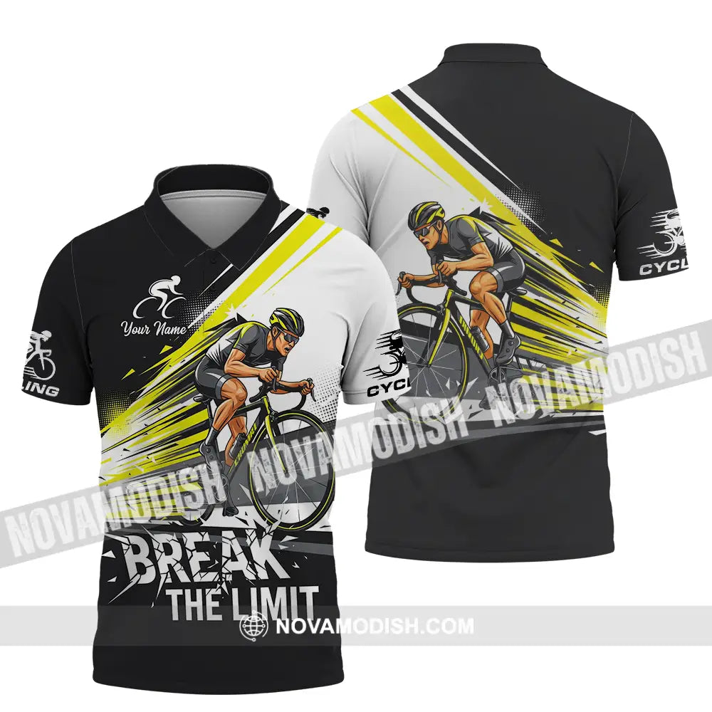 Unisex Shirt - Custom Cycling Break The Limit 3D Shirt - Polo Shirt / S - T-shirt