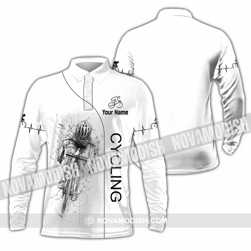 Unisex Shirt - Custom Cycling Shirt - Long Sleeve Polo / S - T-shirt