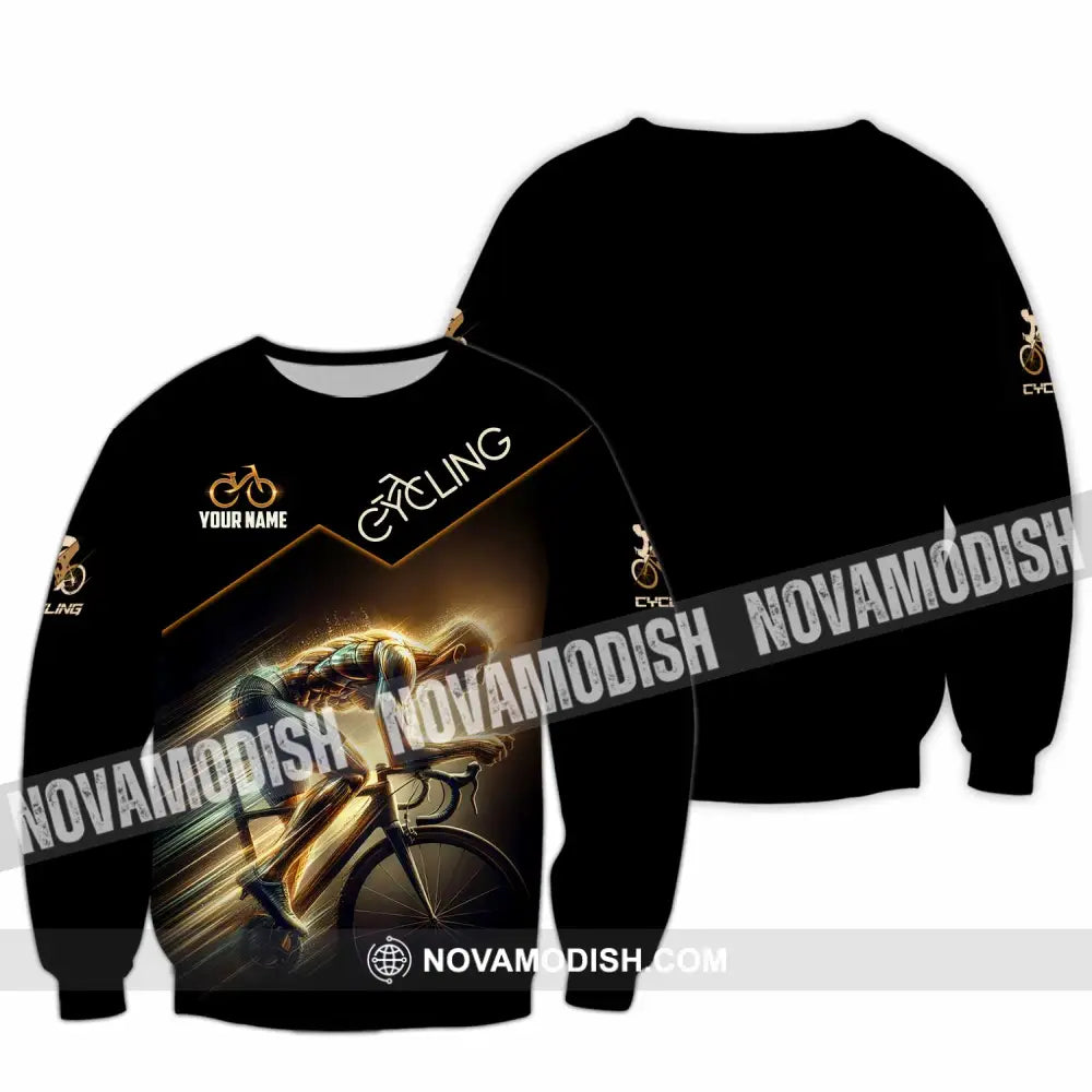 Unisex Shirt - Custom Cycling Shirt Long Sleeve / S T-shirt