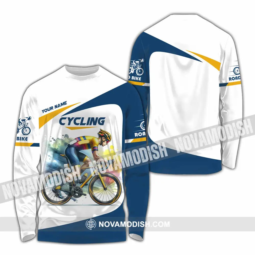 Unisex Shirt - Custom Cycling Lover Shirt Long Sleeve Shirt / S T-shirt