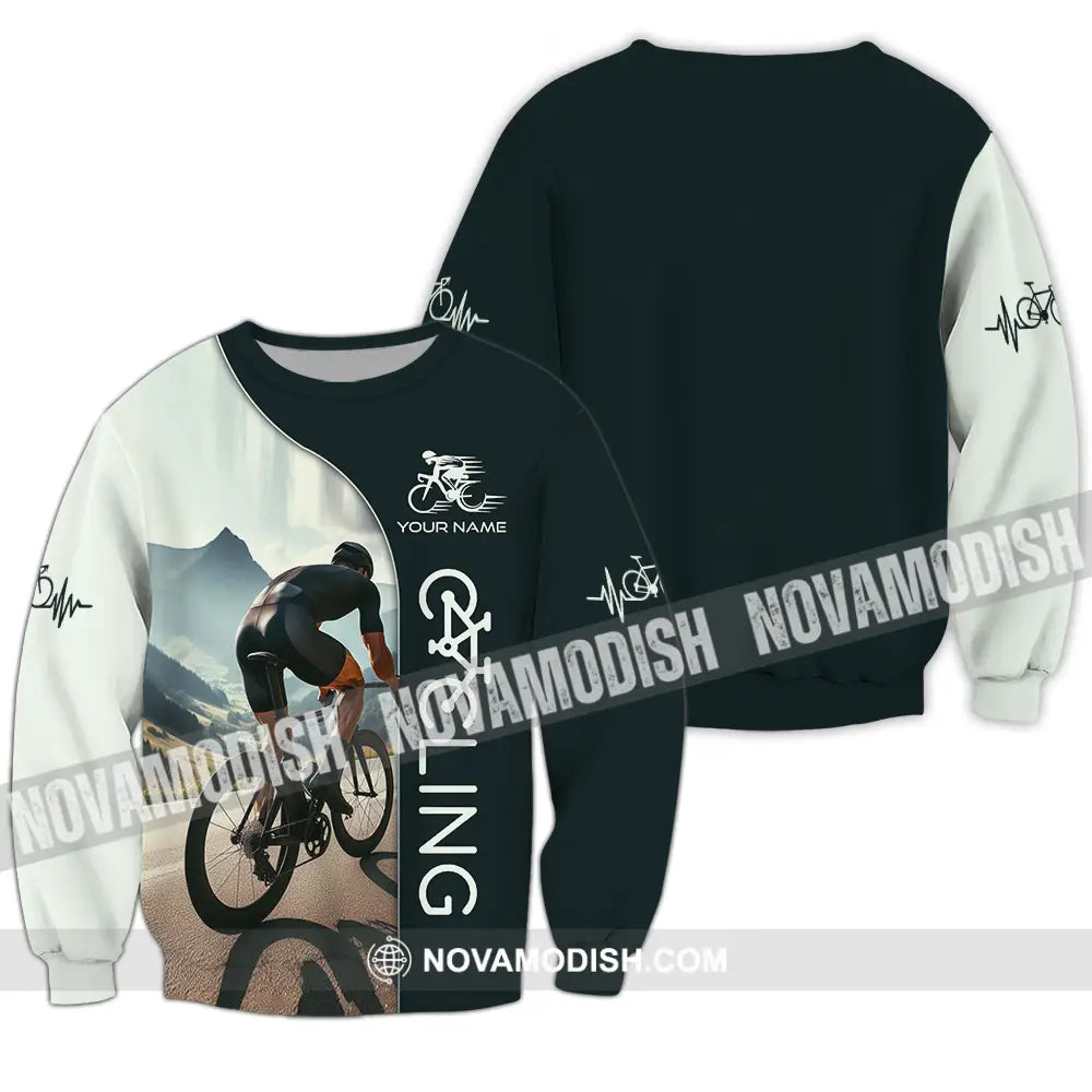 Unisex Shirt - Custom Cycling Lover Shirt Long Sleeve / S T-shirt