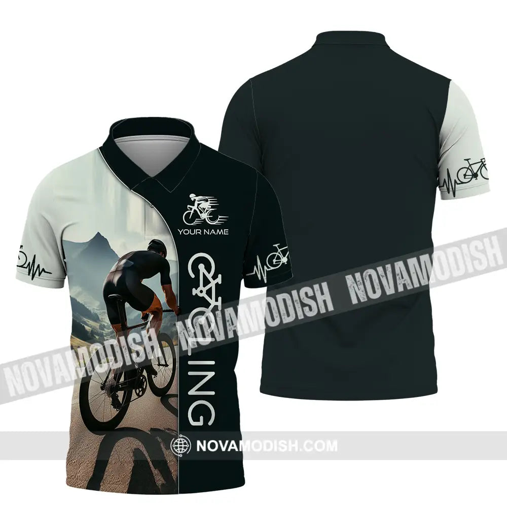Unisex Shirt - Custom Cycling Lover Shirt Polo Shirt / S T-shirt