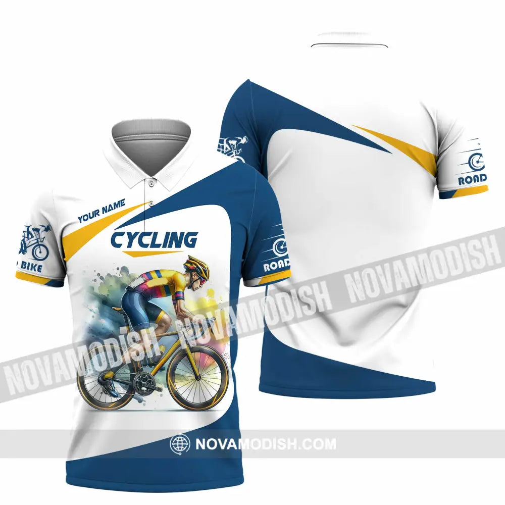 Unisex Shirt - Custom Cycling Lover Shirt Polo Shirt / S T-shirt