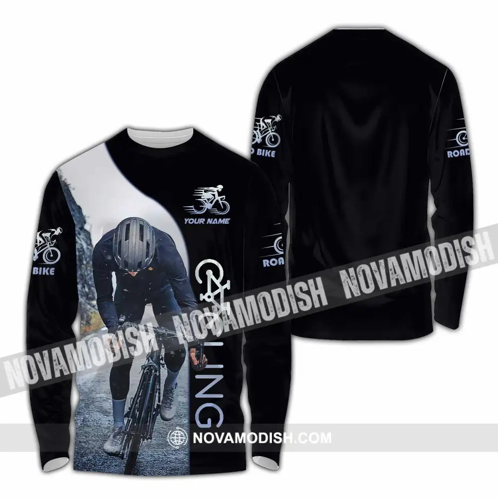 Unisex Shirt - Custom Cycling Player Shirt Long Sleeve Shirt / S T-shirt