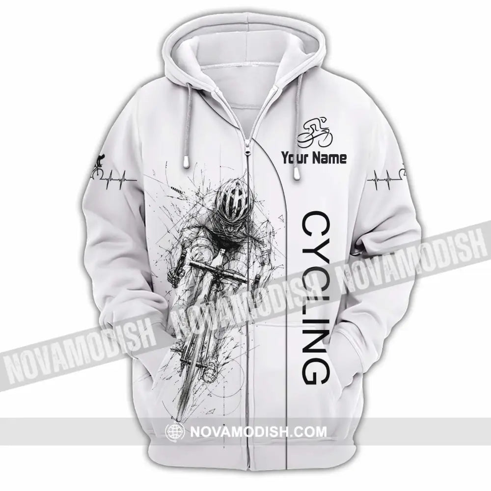 Unisex Shirt - Custom Cycling Shirt - Zipper Hoodie / S - T-shirt