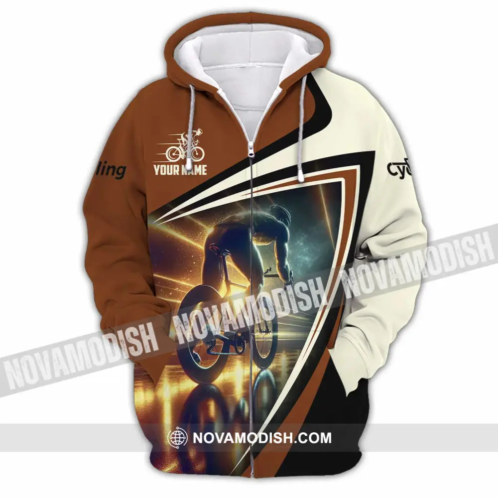 Unisex Shirt - Custom Cycling Shirt Zipper Hoodie / S T-shirt