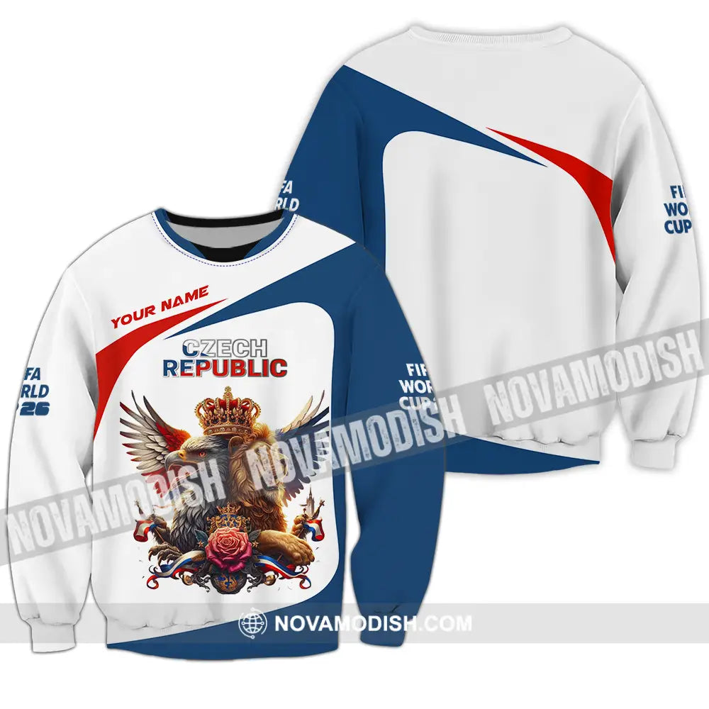 Unisex Shirt - Custom Czech Republic 3D Shirt - Long Sleeve / S - T-shirt