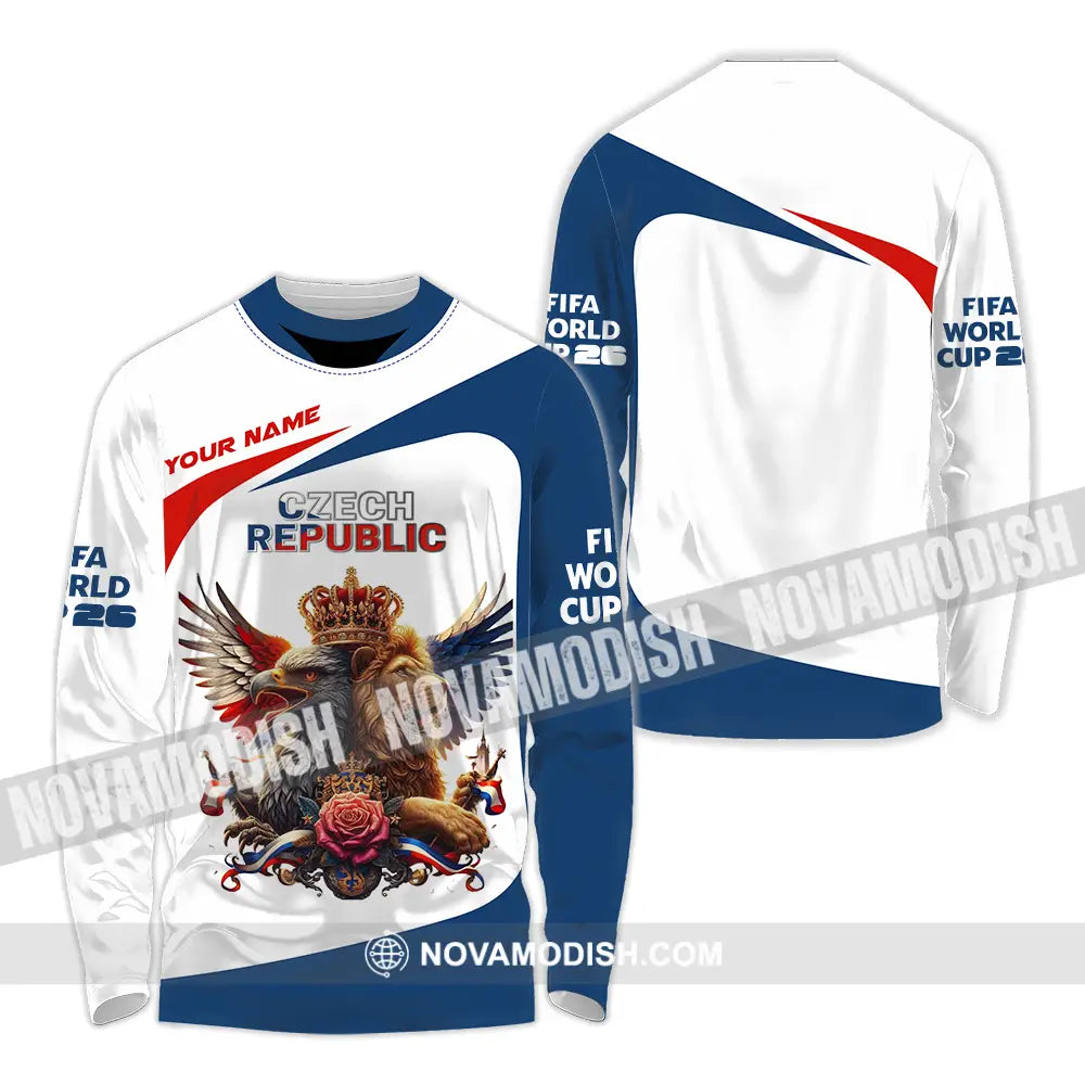 Unisex Shirt - Custom Czech Republic 3D Shirt - Long Sleeve Shirt / S - T-shirt