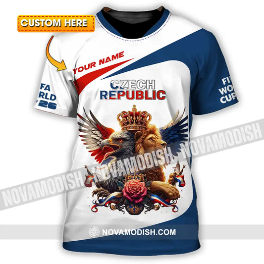Unisex Shirt - Custom Czech Republic 3D Shirt - T-shirt