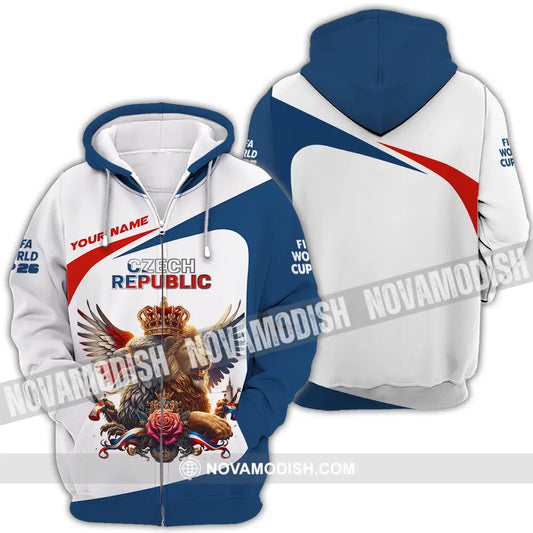 Unisex Shirt - Custom Czech Republic 3D Shirt - Zipper Hoodie / S - T-shirt