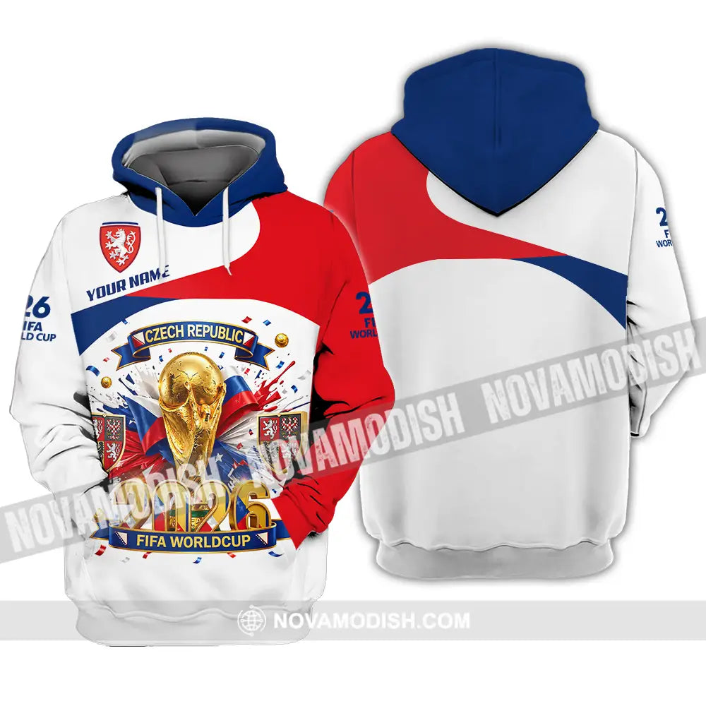 Unisex Shirt - Custom Czech Republic World Cup 2026 3D Shirt - Hoodie / S - T-shirt