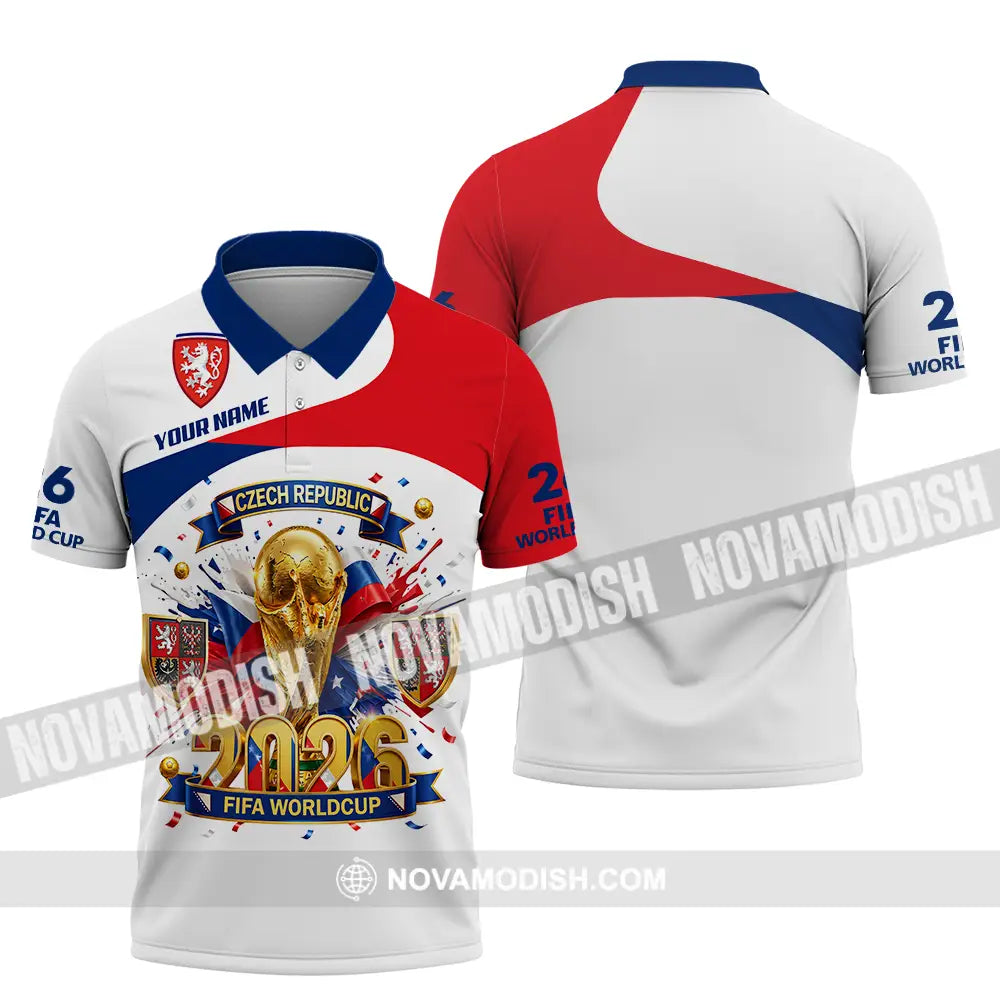 Unisex Shirt - Custom Czech Republic World Cup 2026 3D Shirt - Polo Shirt / S - T-shirt