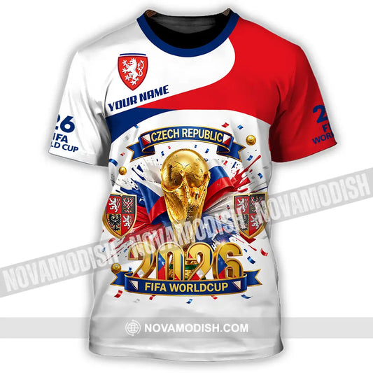Unisex Shirt - Custom Czech Republic World Cup 2026 3D Shirt - T-Shirt / S - T-shirt