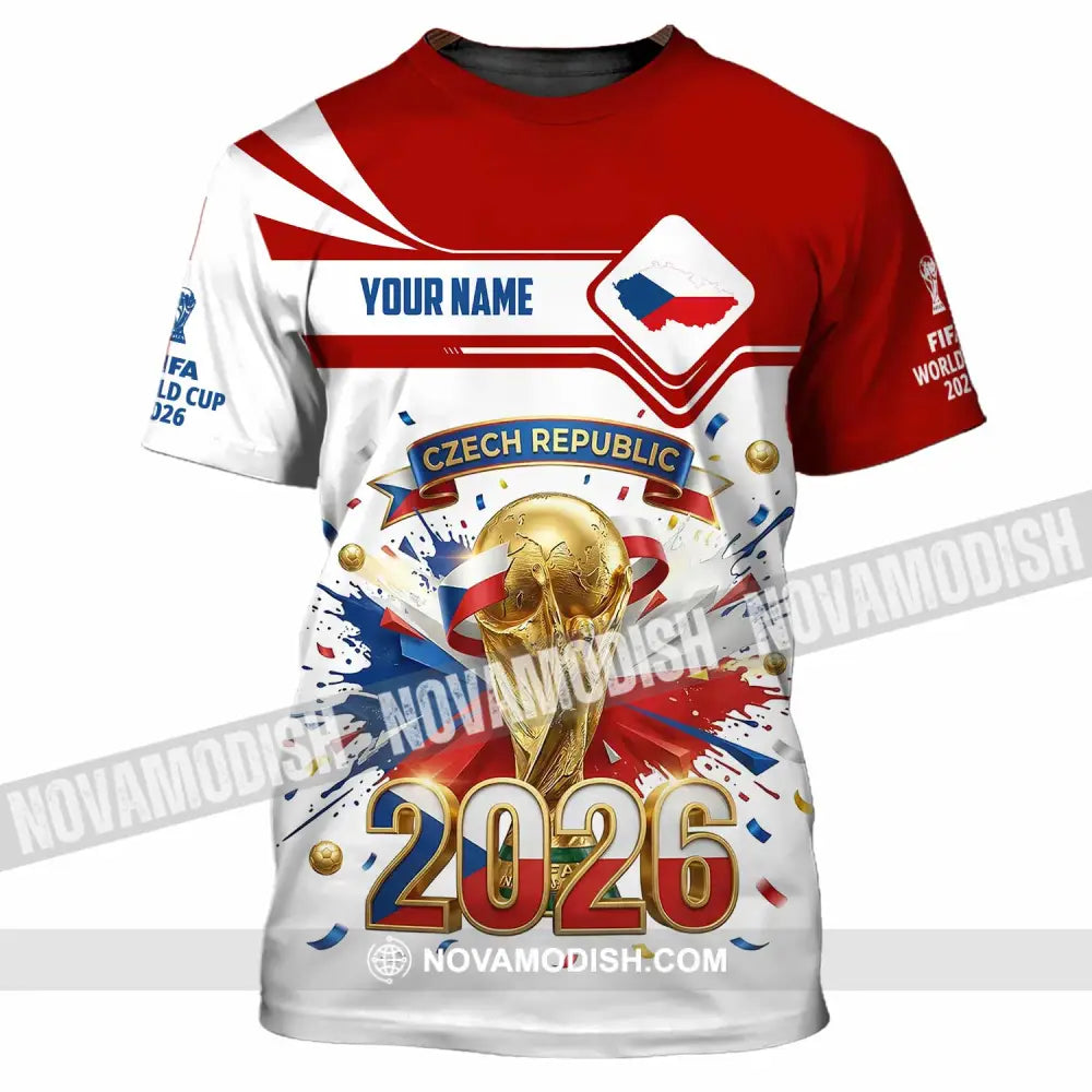Unisex Shirt - Custom Czech Republic World Cup 2026 3D Shirt - T-Shirt / S - T-shirt