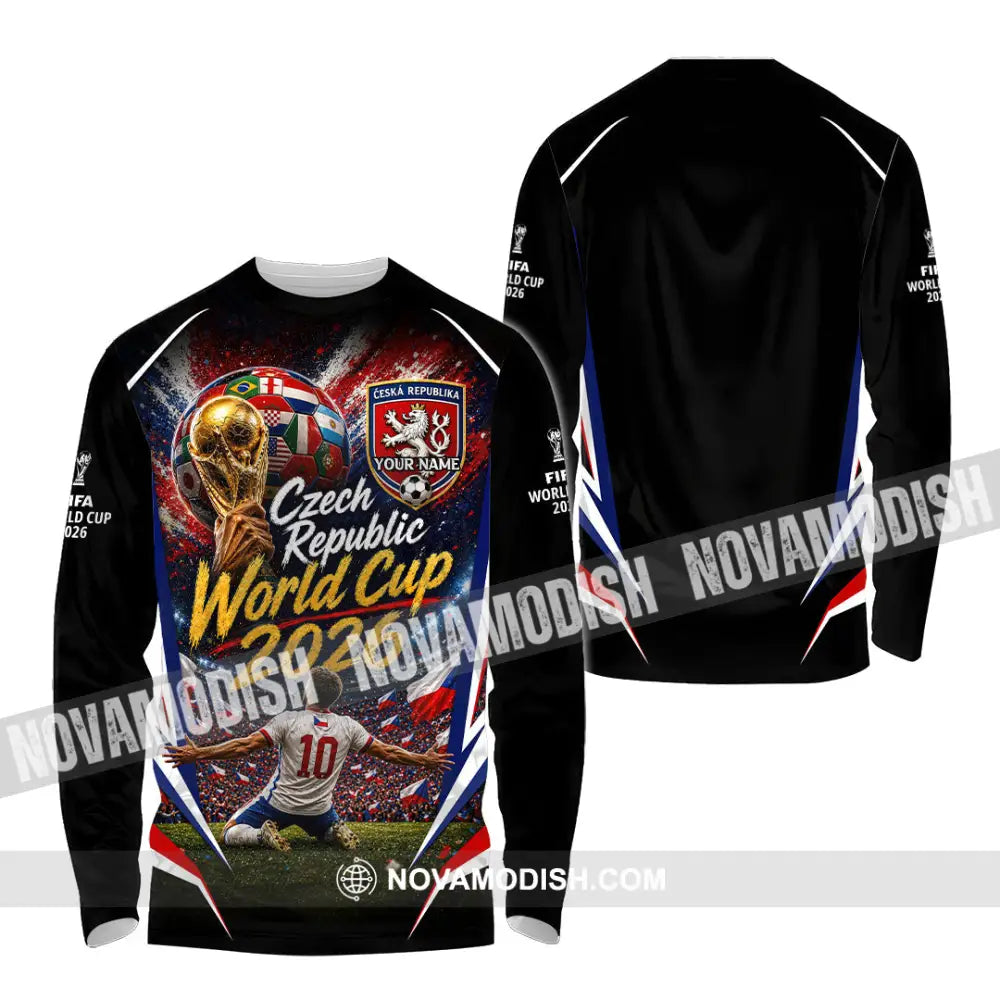 Unisex Shirt - Custom Czech Republic World Cup 2026 Shirt - Long Sleeve Shirt / S - T-shirt