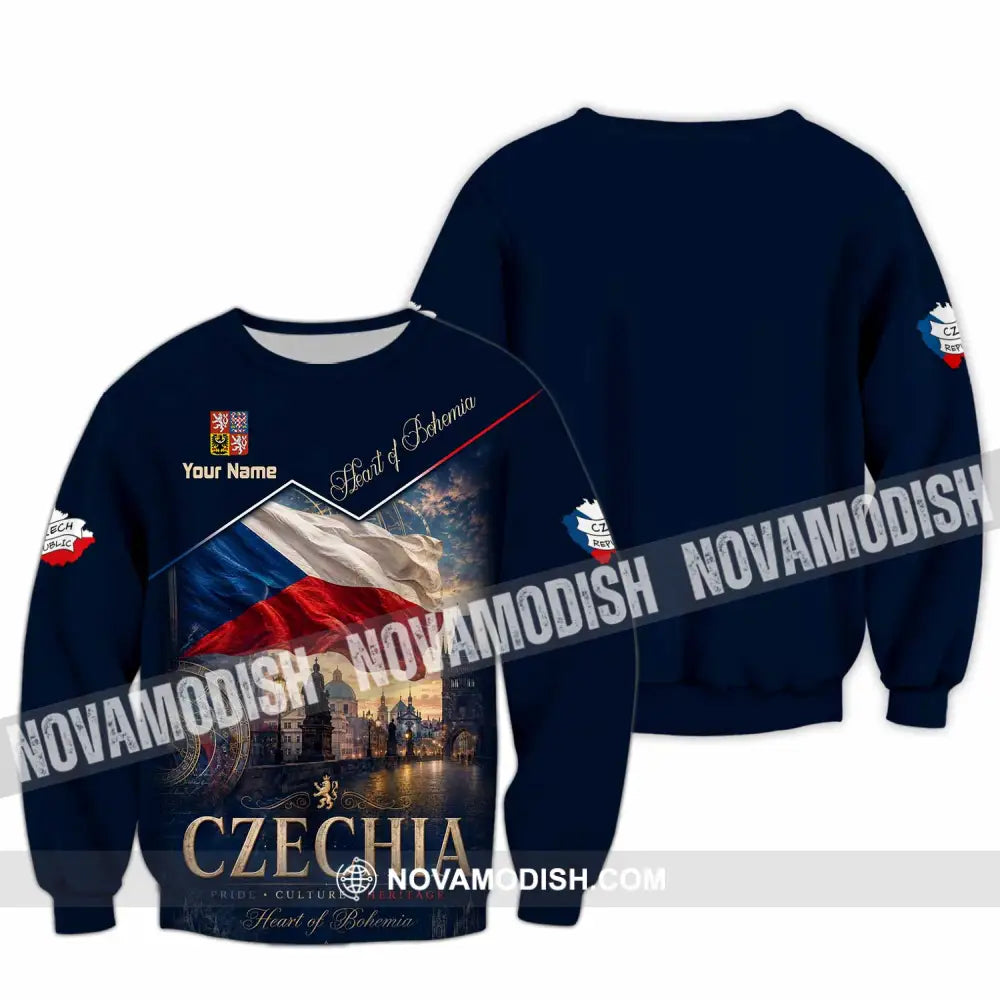 Unisex Shirt - Custom Czechia Shirt - Long Sleeve / S - T-shirt
