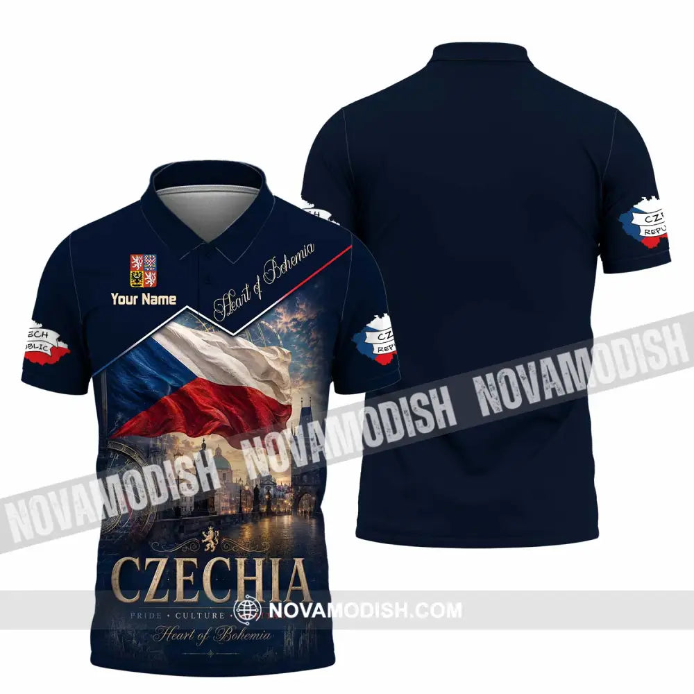 Unisex Shirt - Custom Czechia Shirt - Polo Shirt / S - T-shirt