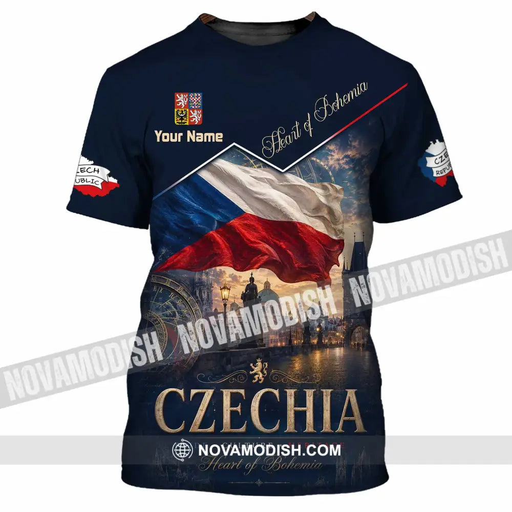 Unisex Shirt - Custom Czechia Shirt - T-Shirt / S - T-shirt