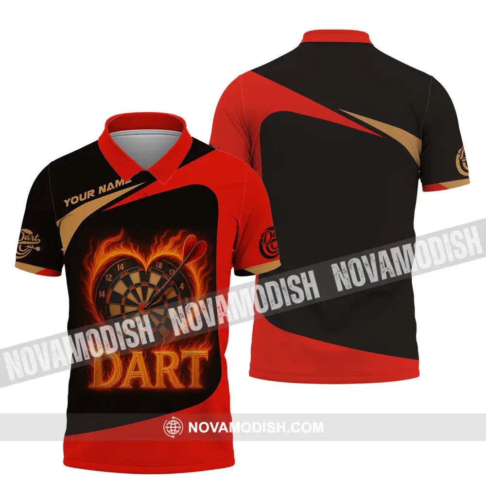 Unisex Shirt - Custom Dart Heart Shirt Polo Shirt / S T-shirt