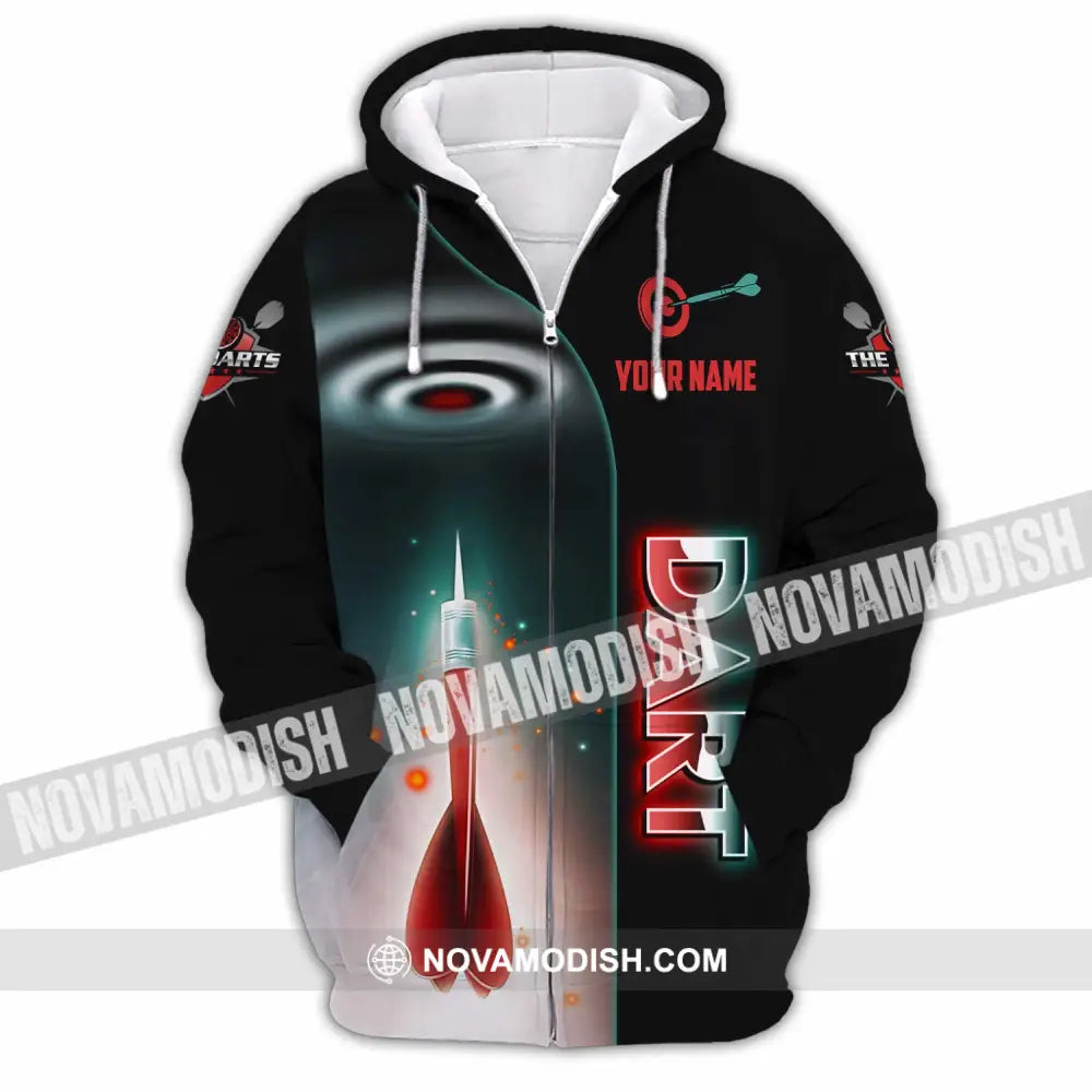 Unisex Shirt - Custom Dart Lover Sport Shirt Zipper Hoodie / S T-shirt