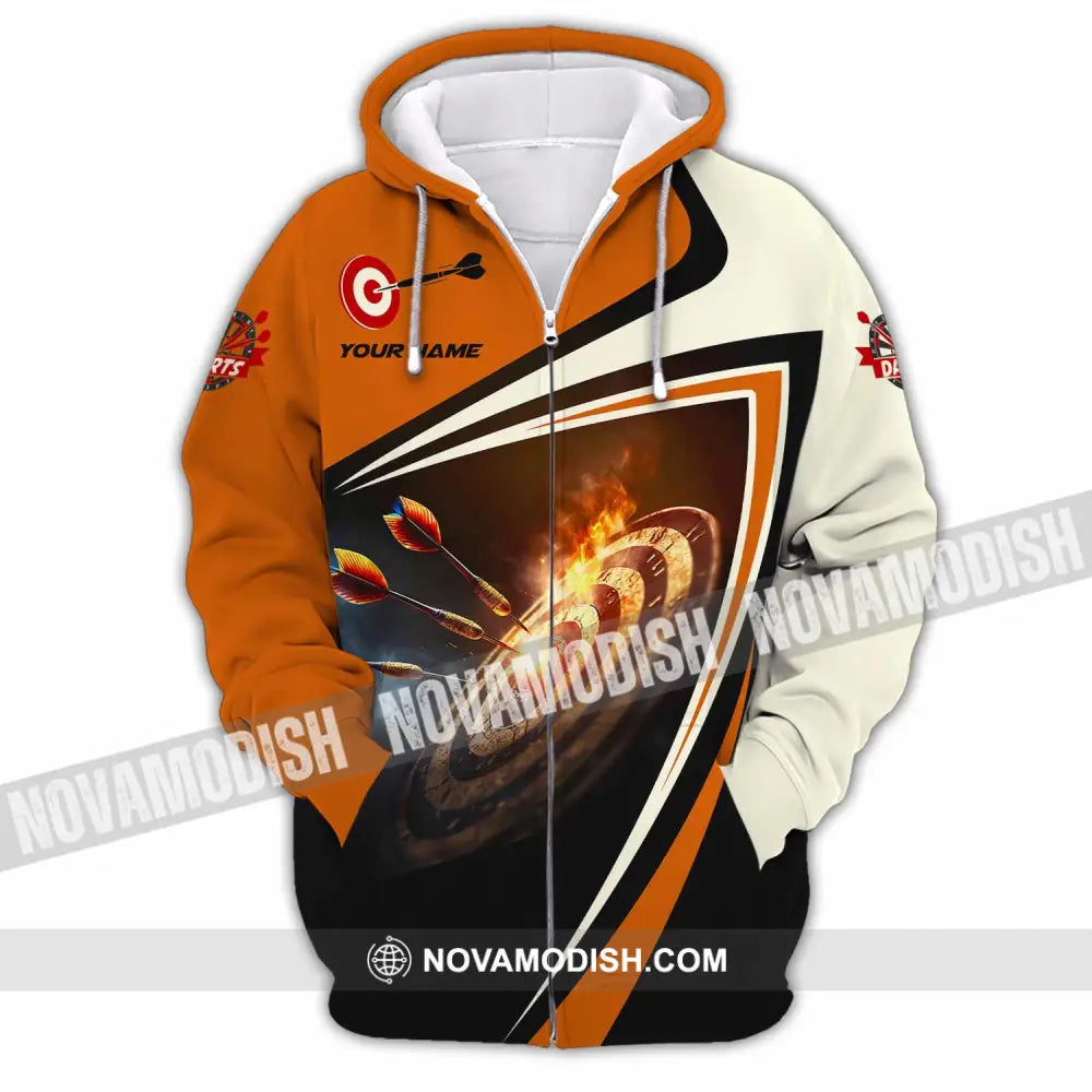 Unisex Shirt - Custom Dart Lover Sport Shirt Zipper Hoodie / S T-shirt