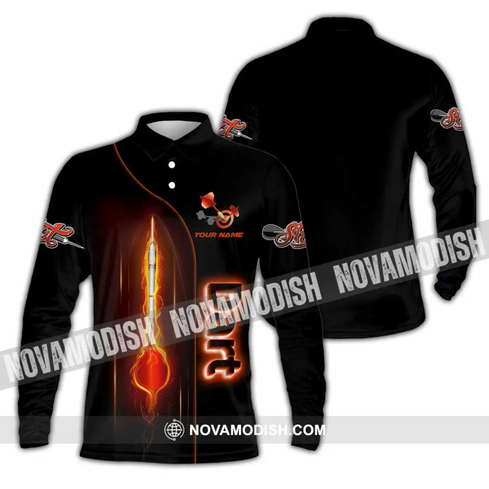 Unisex Shirt - Custom Dart Sport Shirt Long Sleeve Polo / S T-shirt