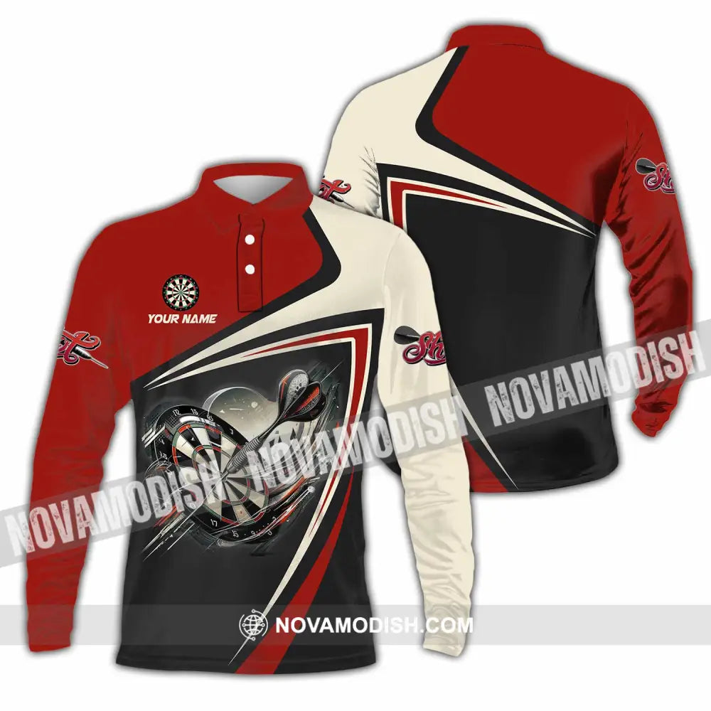 Unisex Shirt - Custom Darts 3D Shirt Long Sleeve Polo / S T-shirt