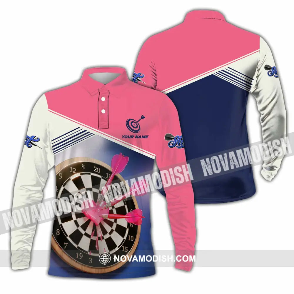 Unisex Shirt - Custom Darts 3D Shirt Long Sleeve Polo / S T-shirt