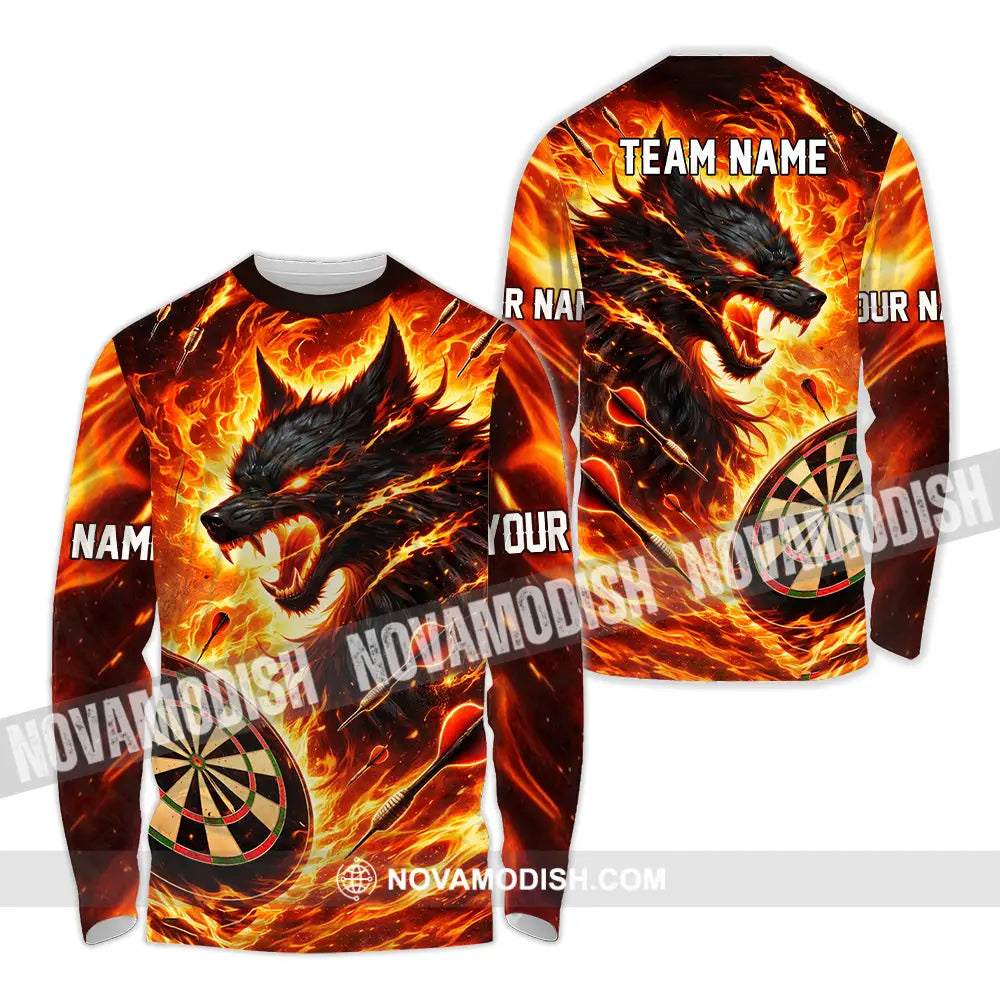 Unisex Shirt - Custom Darts 3D Shirt Long Sleeve Shirt / S T-shirt