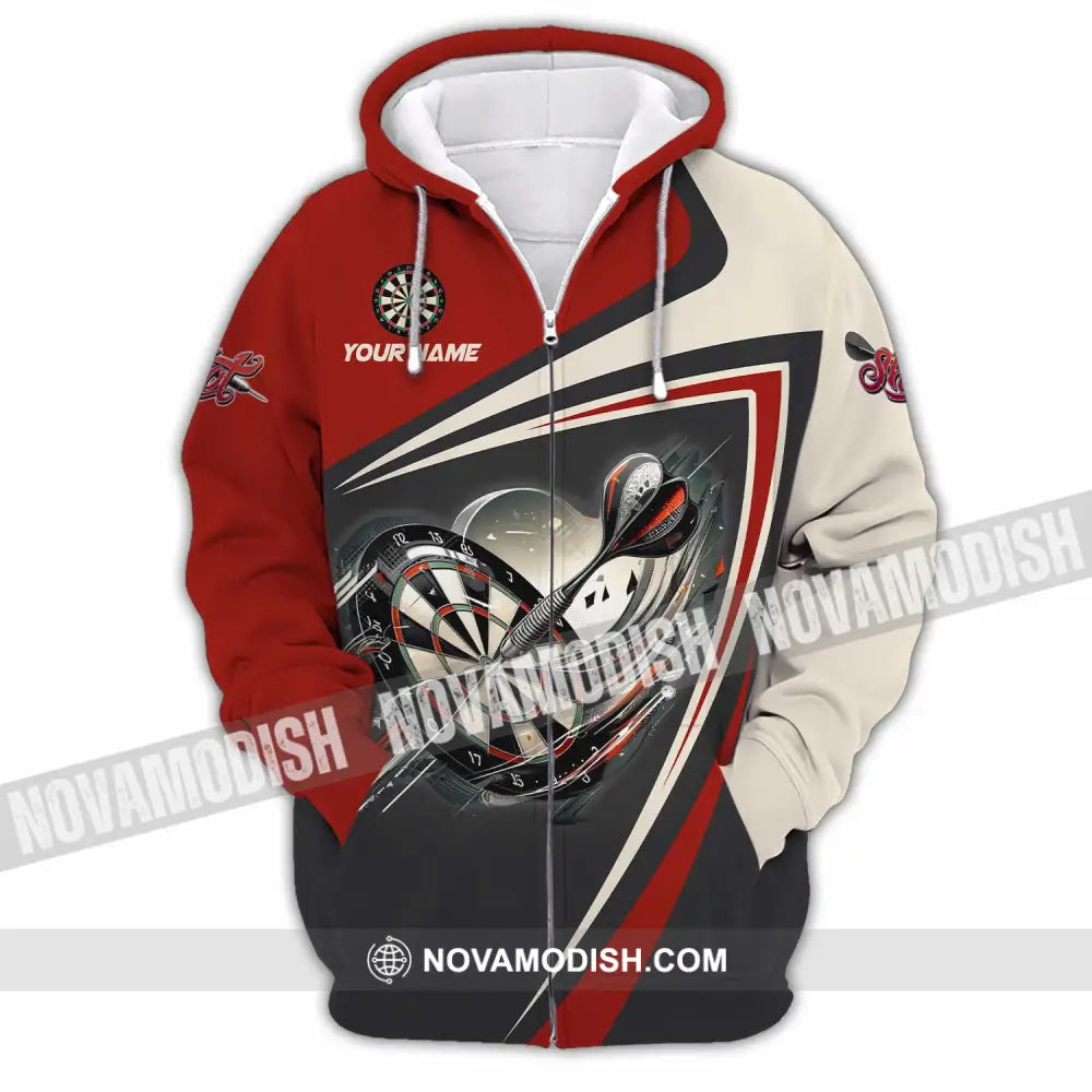 Unisex Shirt - Custom Darts 3D Shirt Zipper Hoodie / S T-shirt